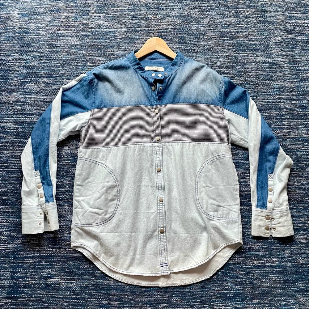 NWT We the Free Moto Colorblock shirt - Picture 5 of 10